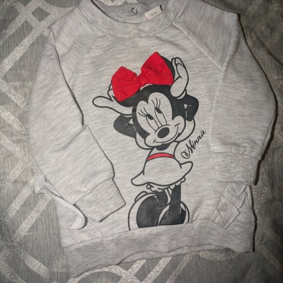 Disney baby Minnie mouse  pullover sweater x2 - Picture 2 of 2